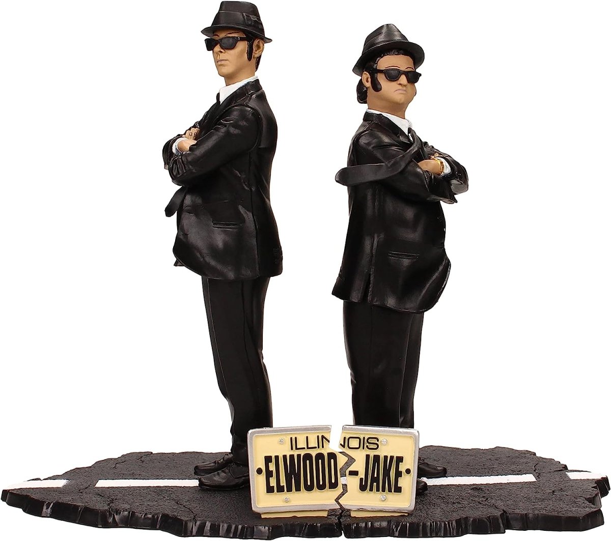 BLUES BROTHERS ブルースブラザーズ (公開 45周年 ) - Jake and Elwood 7 - Inch Movie Icons Statue Set / フィギュア・人形 - PGS